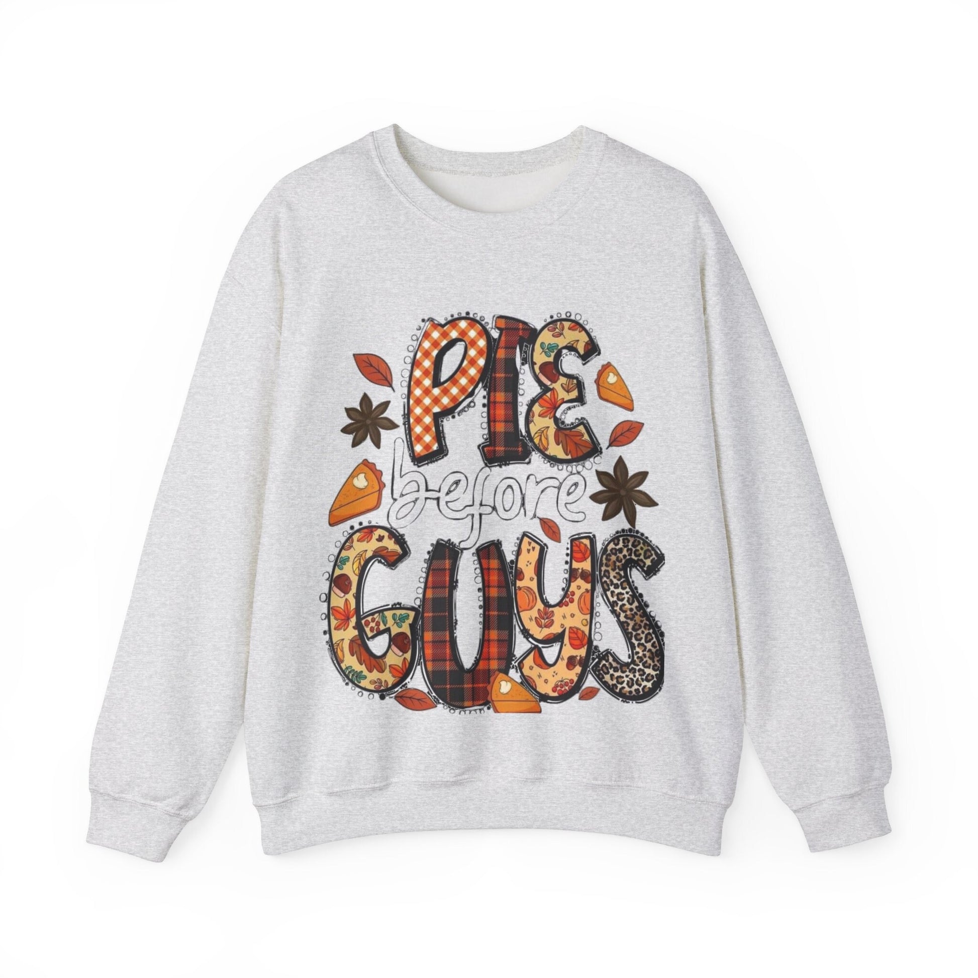 Thanksgiving Foodie Shirt: Pies Before Guys Funny Fall Graphic Tee for Baking Lovers