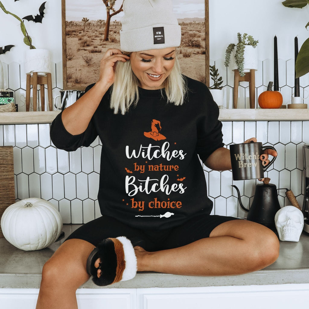 Spooky Season Witch Sweatshirt: Halloween Womens Cute Fall Sweater Gift for Ghost Lovers