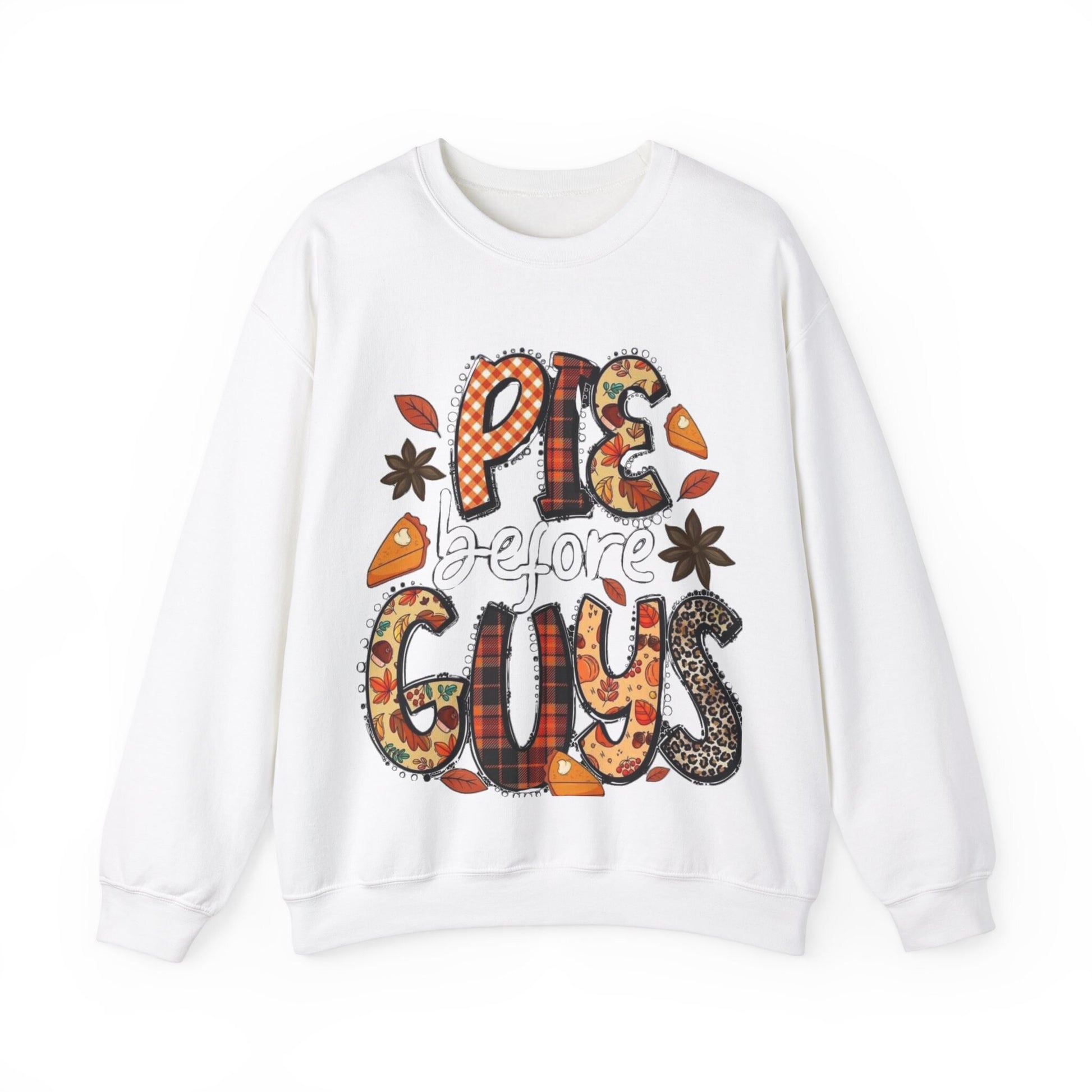 Thanksgiving Foodie Shirt: Pies Before Guys Funny Fall Graphic Tee for Baking Lovers