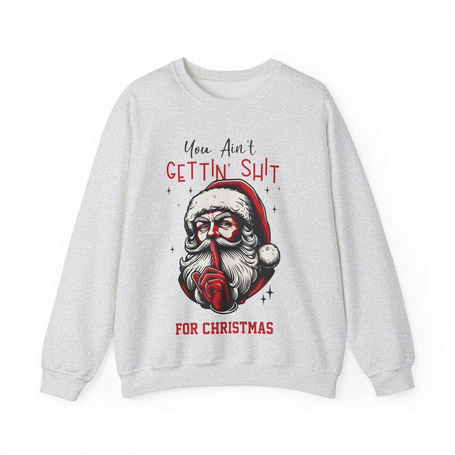 Cheeky Santa Christmas Sweatshirt - Funny Holiday Unisex Pullover with Humorous Graphic