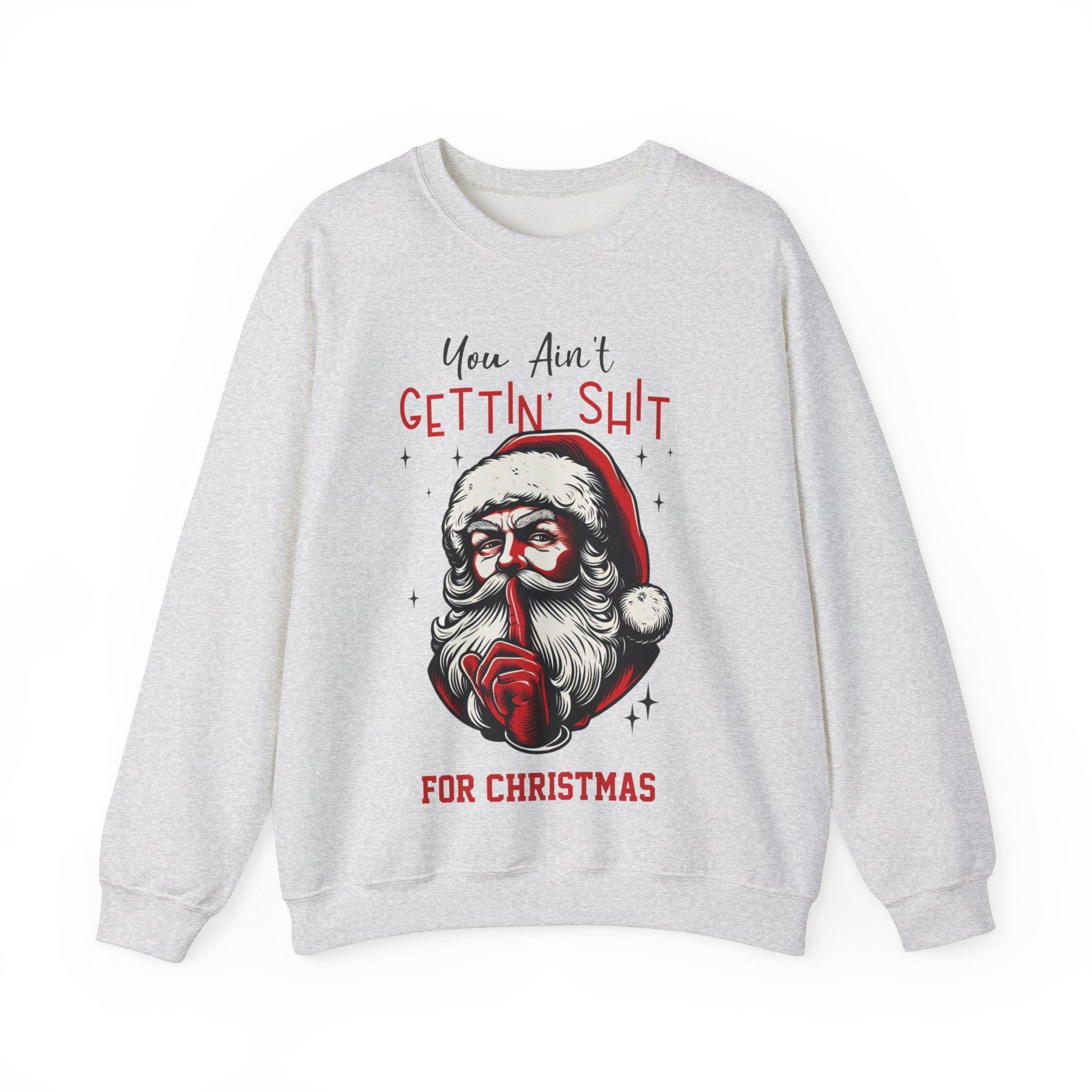Cheeky Santa Christmas Sweatshirt - Funny Holiday Unisex Pullover with Humorous Graphic