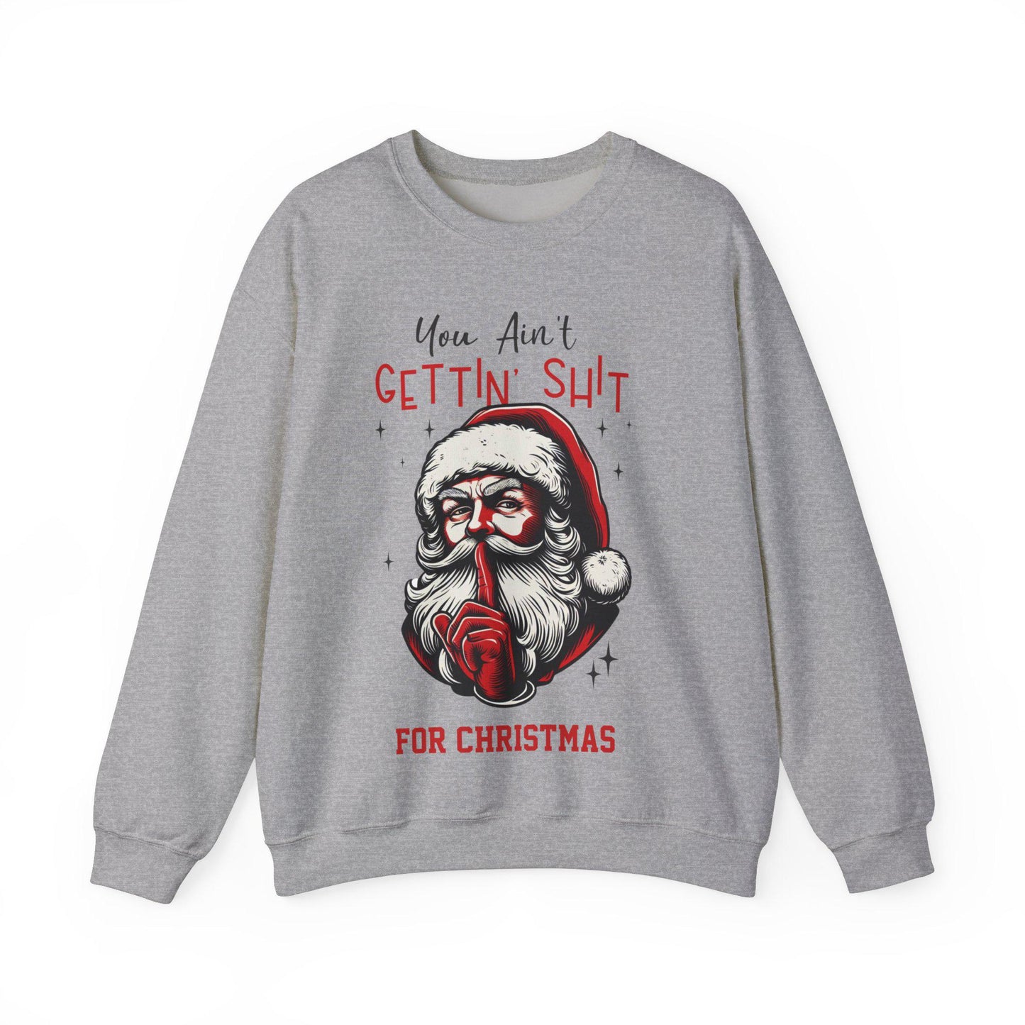 Cheeky Santa Christmas Sweatshirt - Funny Holiday Unisex Pullover with Humorous Graphic