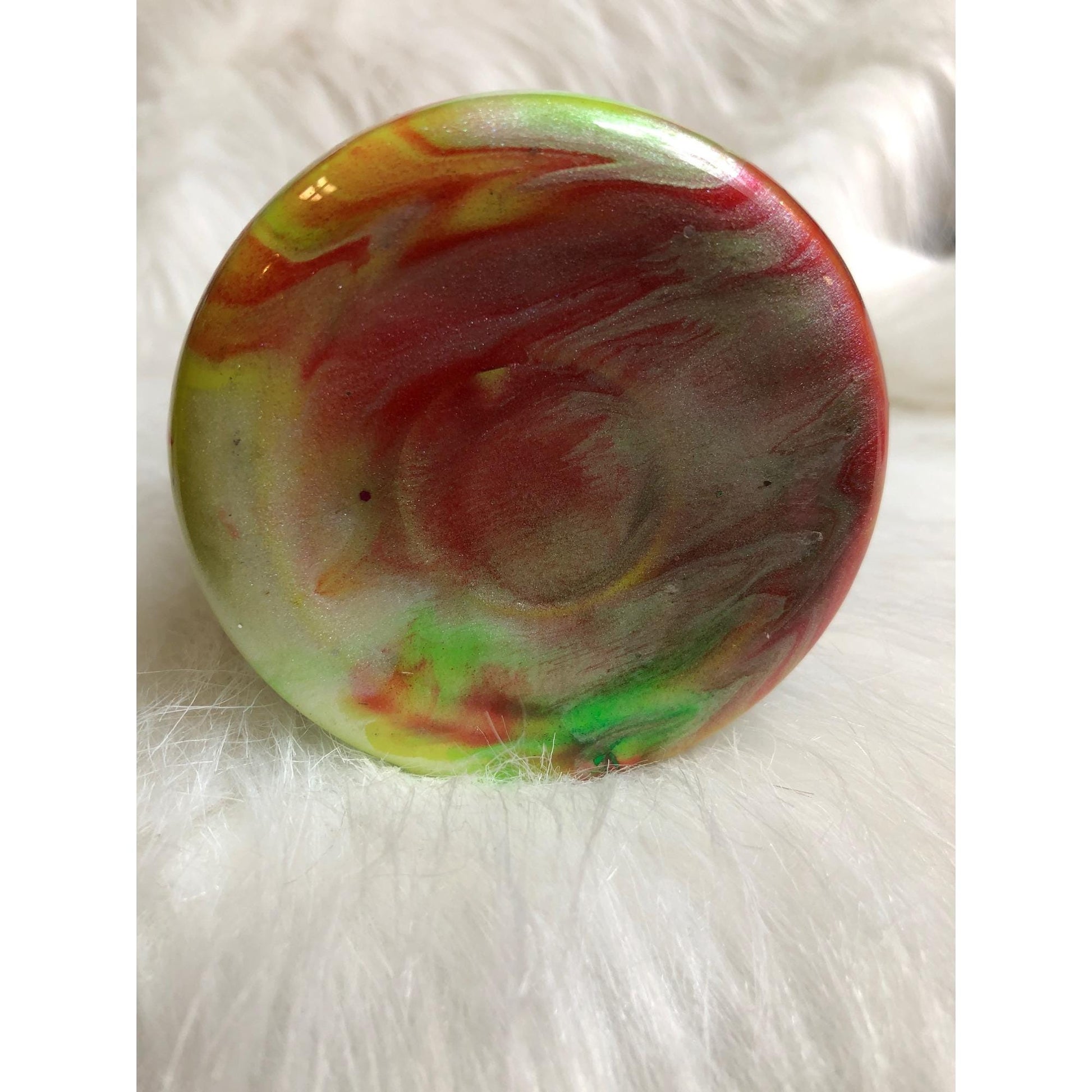 Festive Rainbow Swirl Tumbler: 20oz Christmas Chocolate Drizzle Cup with Straw Topper
