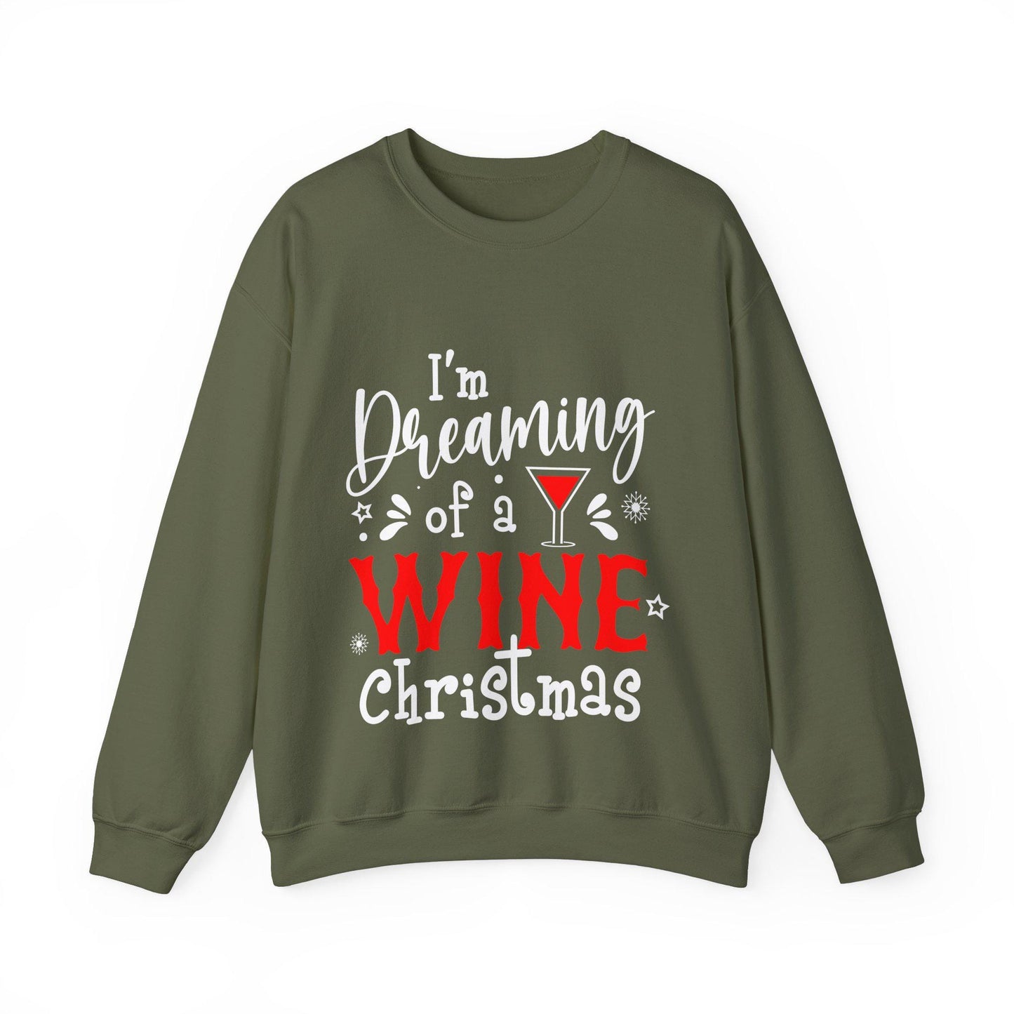 Funny Wine Lover Christmas Sweatshirt - Festive Holiday Humor Apparel for Winter Party Season