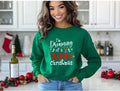 Funny Wine Lover Christmas Sweatshirt - Festive Holiday Humor Apparel for Winter Party Season