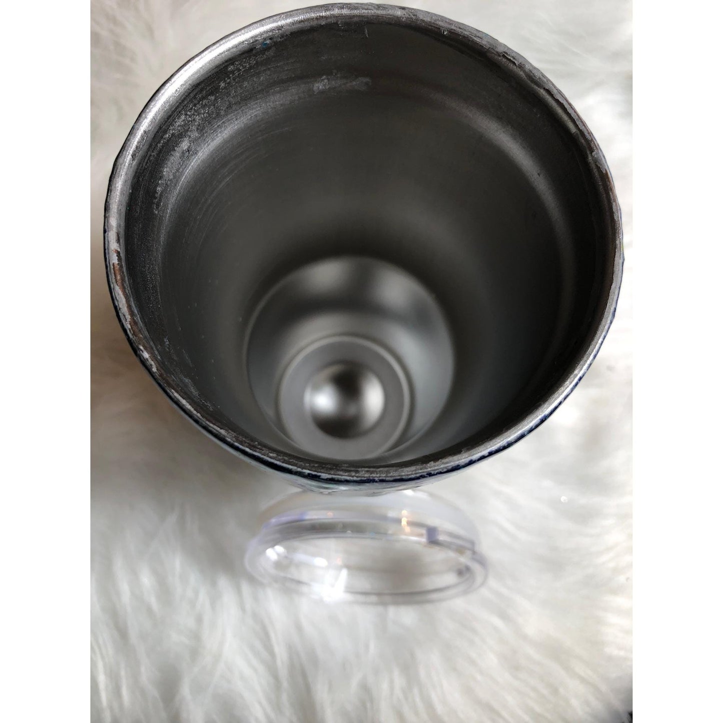 Handcrafted Abstract Alcohol Ink Epoxy Tumbler - Insulated Motivational Drinkware Gift