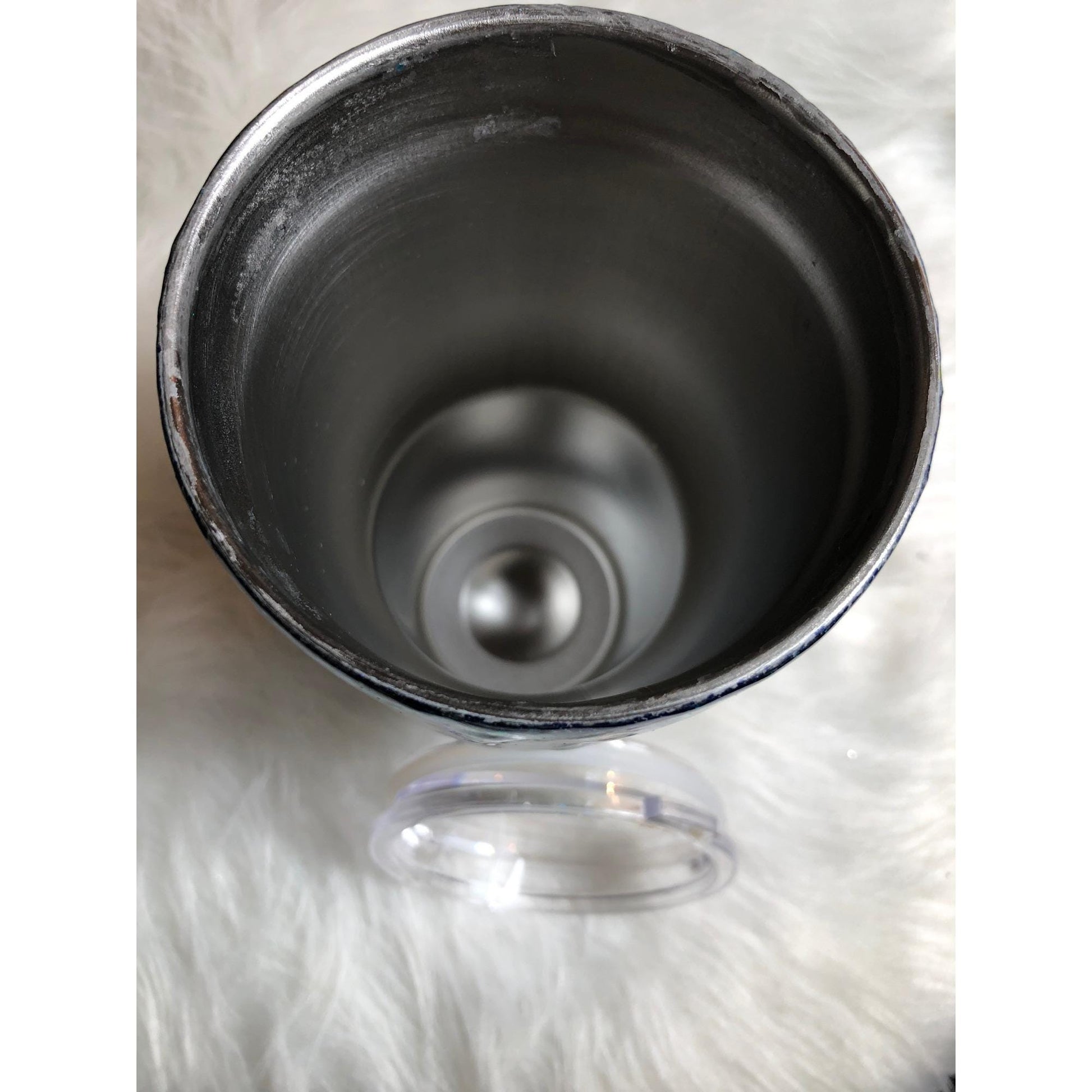 Handcrafted Abstract Alcohol Ink Epoxy Tumbler - Insulated Motivational Drinkware Gift