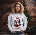 Cheeky Santa Christmas Sweatshirt - Funny Holiday Unisex Pullover with Humorous Graphic
