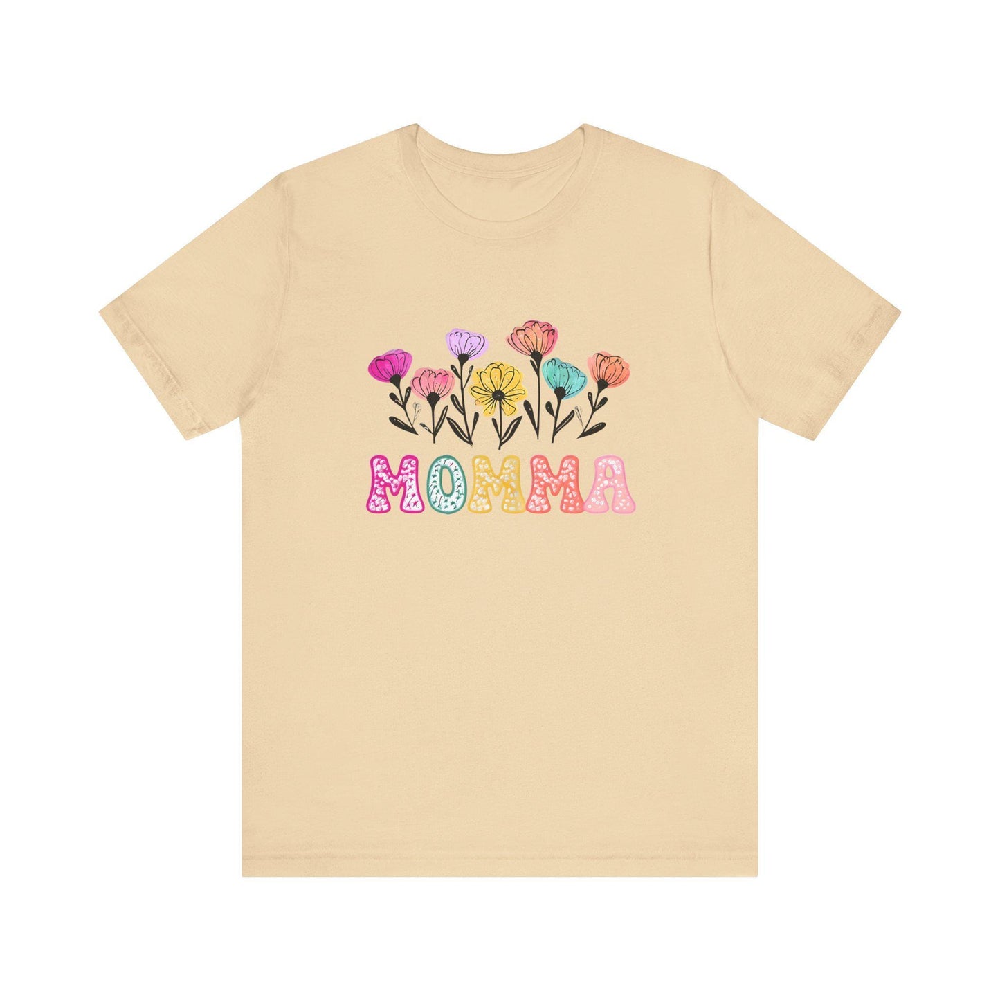 Floral Mom T-Shirt: Stylish Gift for Mother's Day, Family Gatherings, Casual Wear & Birthdays