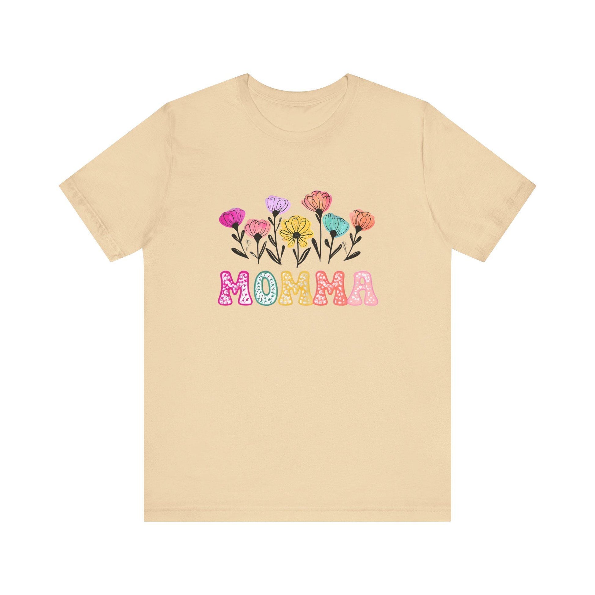 Floral Mom T-Shirt: Stylish Gift for Mother's Day, Family Gatherings, Casual Wear & Birthdays