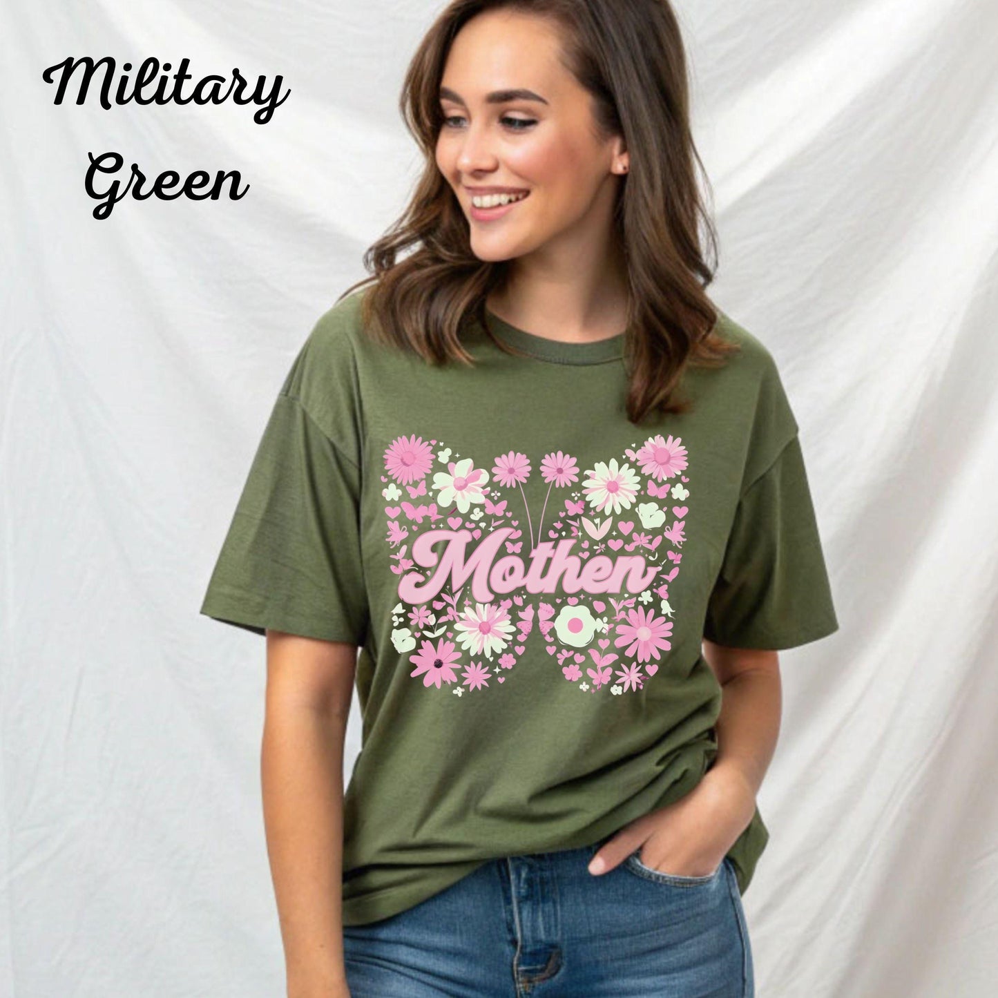 Vintage Floral Mama T-Shirt: Strong Woman Graphic Tee for Mother's Day Gift