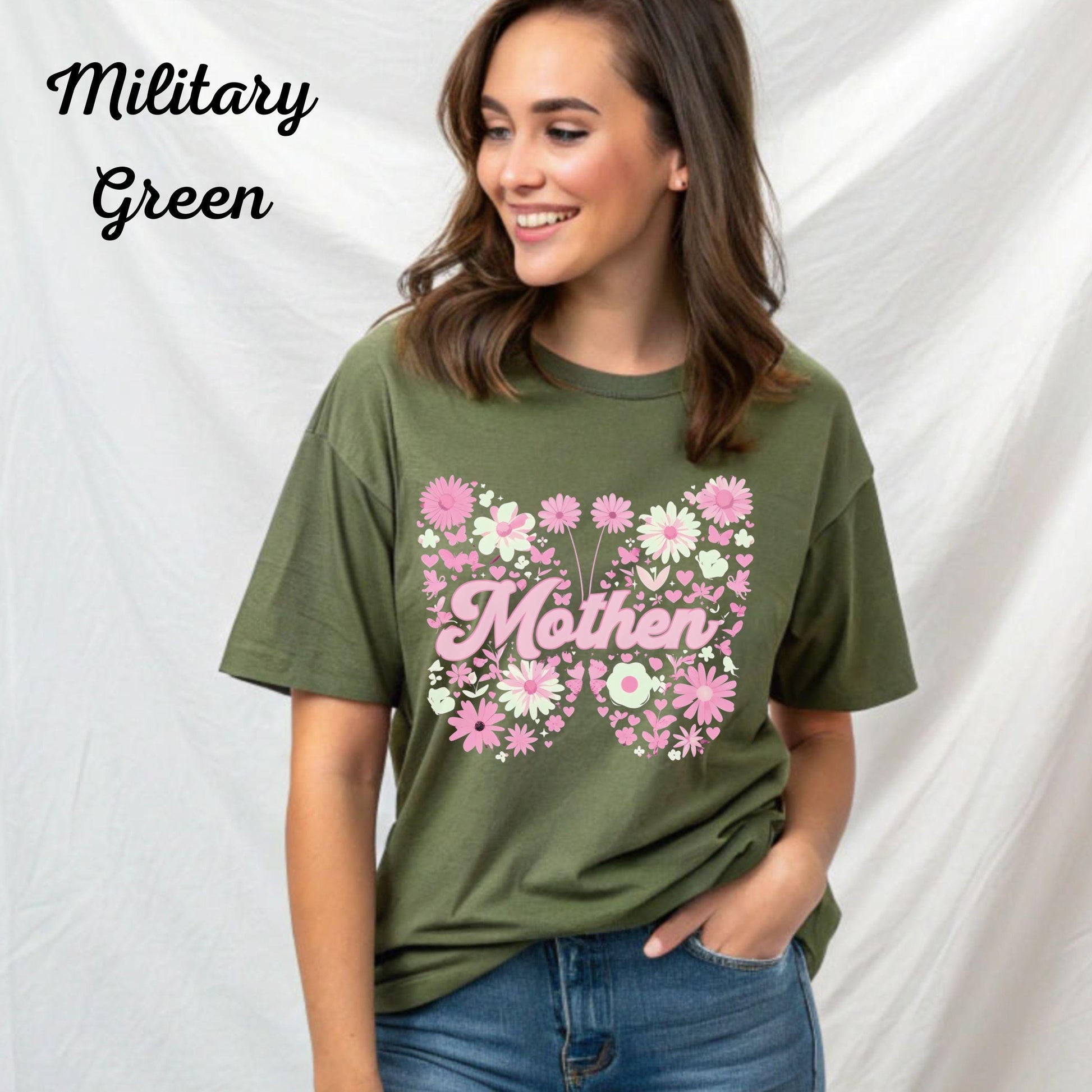 Vintage Floral Mama T-Shirt: Strong Woman Graphic Tee for Mother's Day Gift