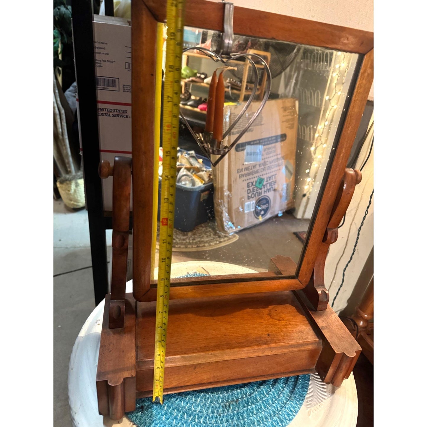 Antique Victorian Mahogany Swing Dressing Mirror, 1860s