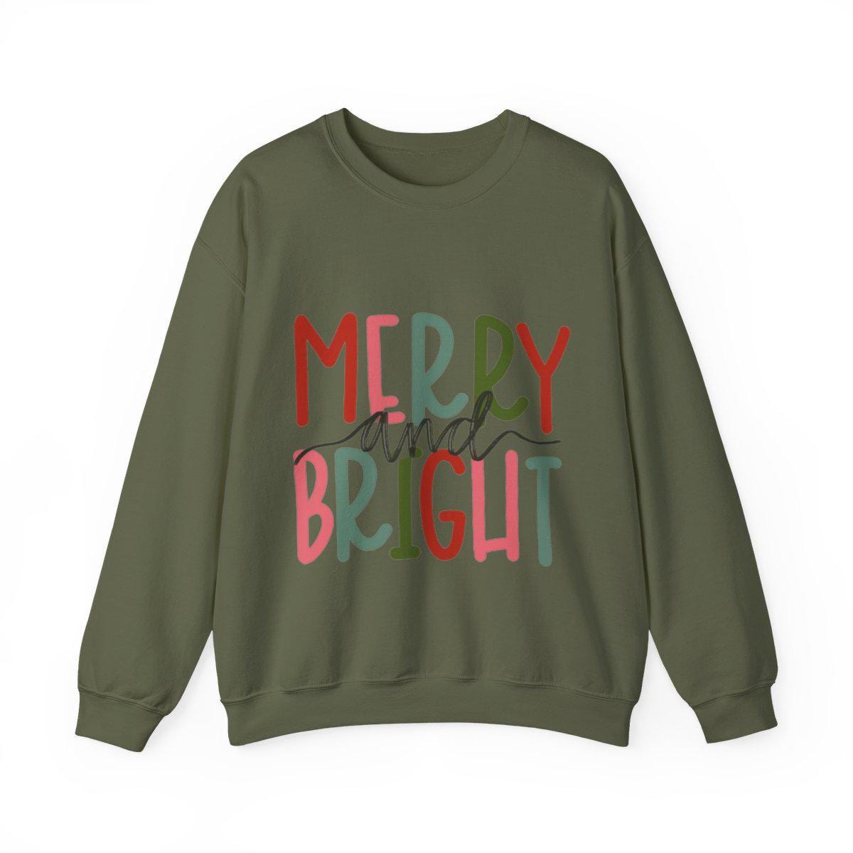 Christmas Sweatshirt, Holiday Crewneck, Unisex Winter Sweater, Cozy Seasonal Top, Festive Apparel, Merry Design, Gift for Him or Her