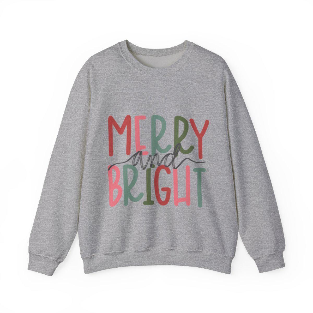 Christmas Sweatshirt, Holiday Crewneck, Unisex Winter Sweater, Cozy Seasonal Top, Festive Apparel, Merry Design, Gift for Him or Her