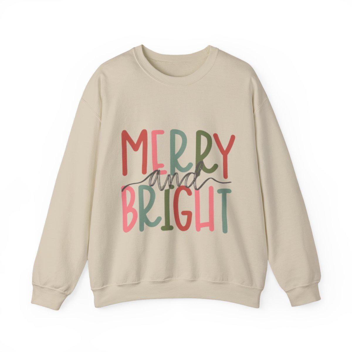 Christmas Sweatshirt, Holiday Crewneck, Unisex Winter Sweater, Cozy Seasonal Top, Festive Apparel, Merry Design, Gift for Him or Her