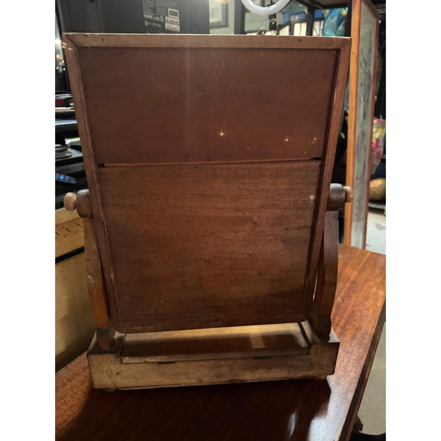 Antique Victorian Mahogany Swing Dressing Mirror, 1860s