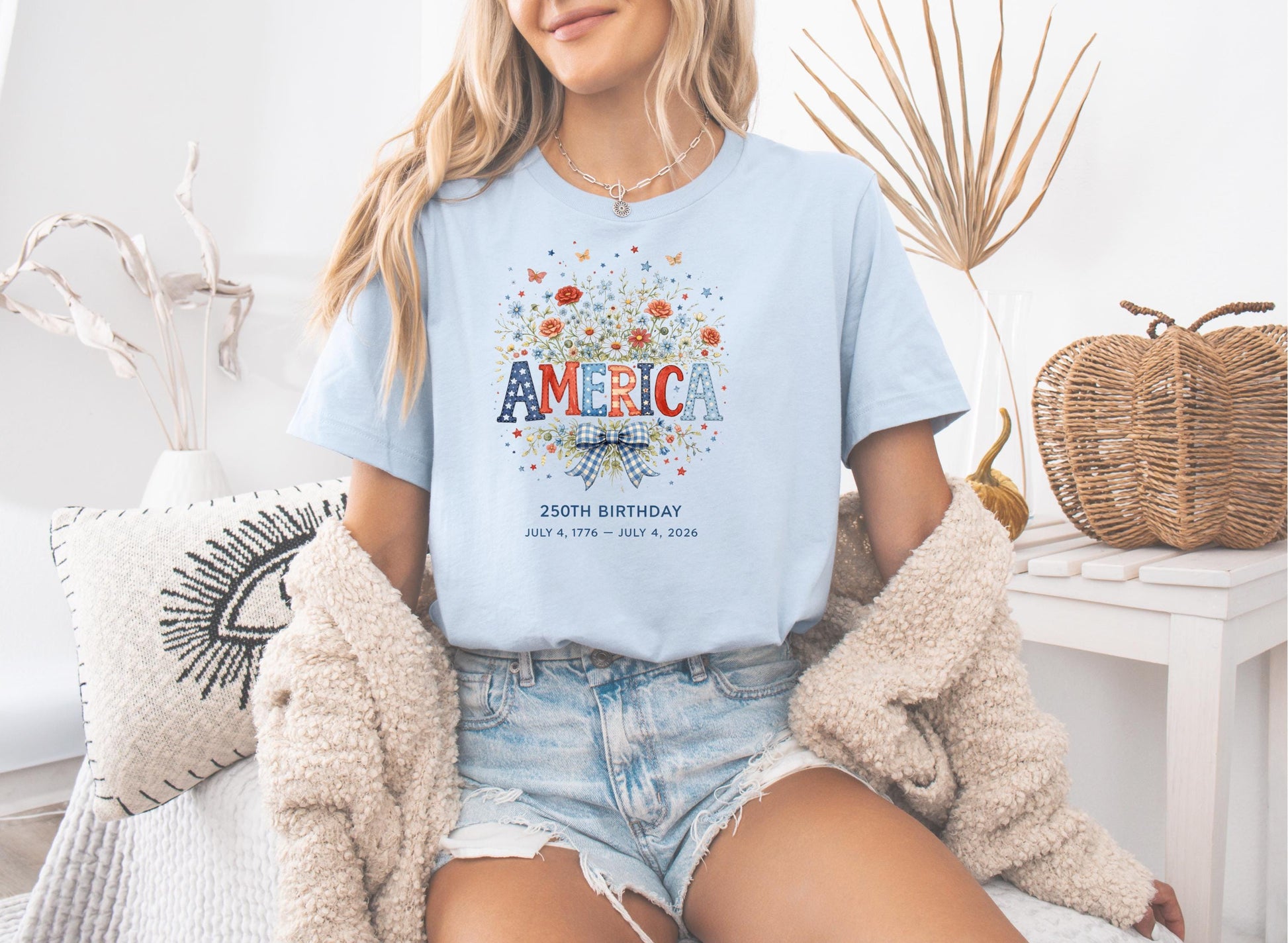 America 250th Birthday Tee, Patriotic Graphic Tee, July 4th 1776–2026 Shirt, USA Celebration T-shirt