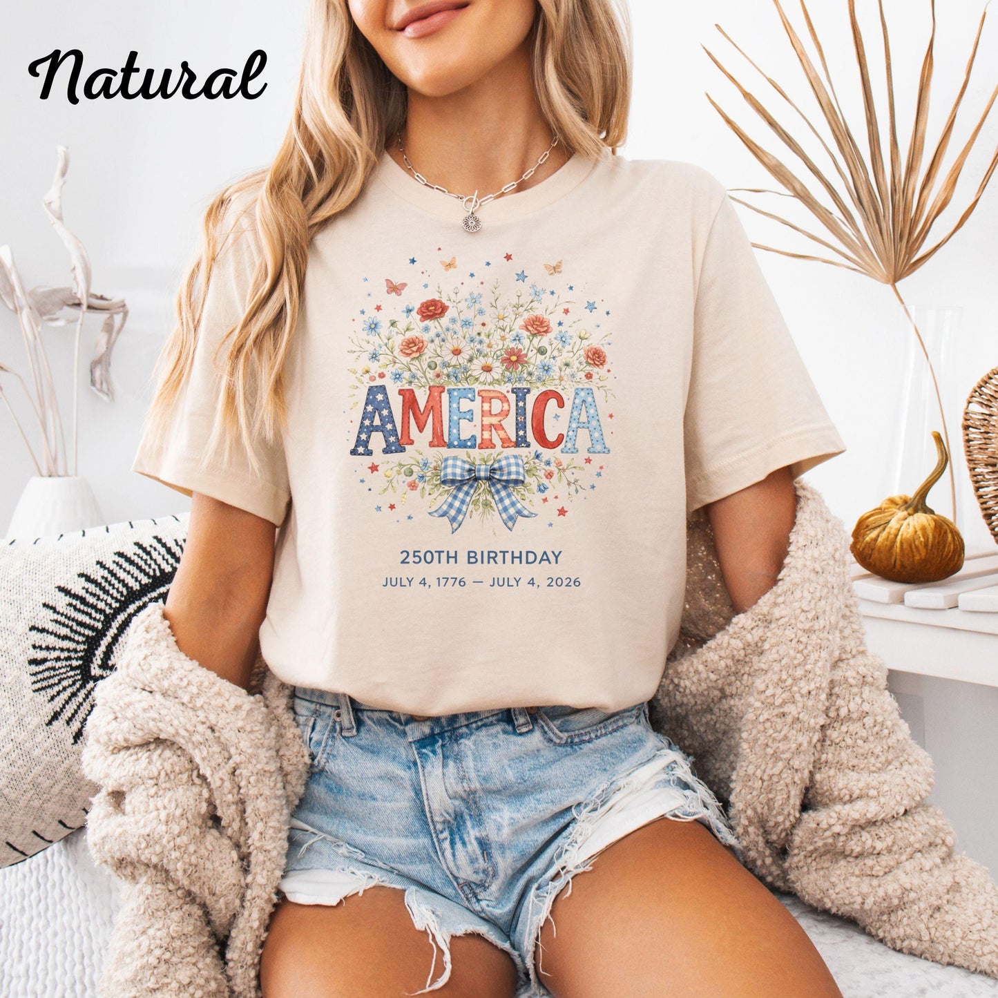 America 250th Birthday Tee, Patriotic Graphic Tee, July 4th 1776–2026 Shirt, USA Celebration T-shirt