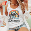 Camping Tank Top, Seek Adventure Shirt, Hiking Gift, Women’s Sleeveless Tee, T-Shirt or Sweatshirt Option, Camping Mug, Tote Bag