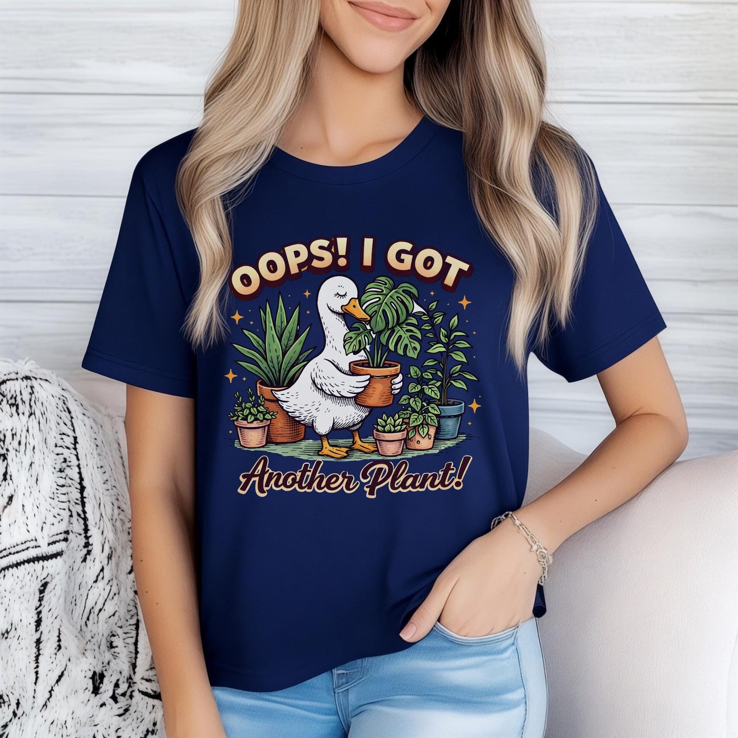 Comfort Colors® Oops I Got Another Plant Shirt, Plant Mom Shirt Funny Plant Lover Tee, Gardening Shirt, Duck Plant Shirt, Botanical Gift