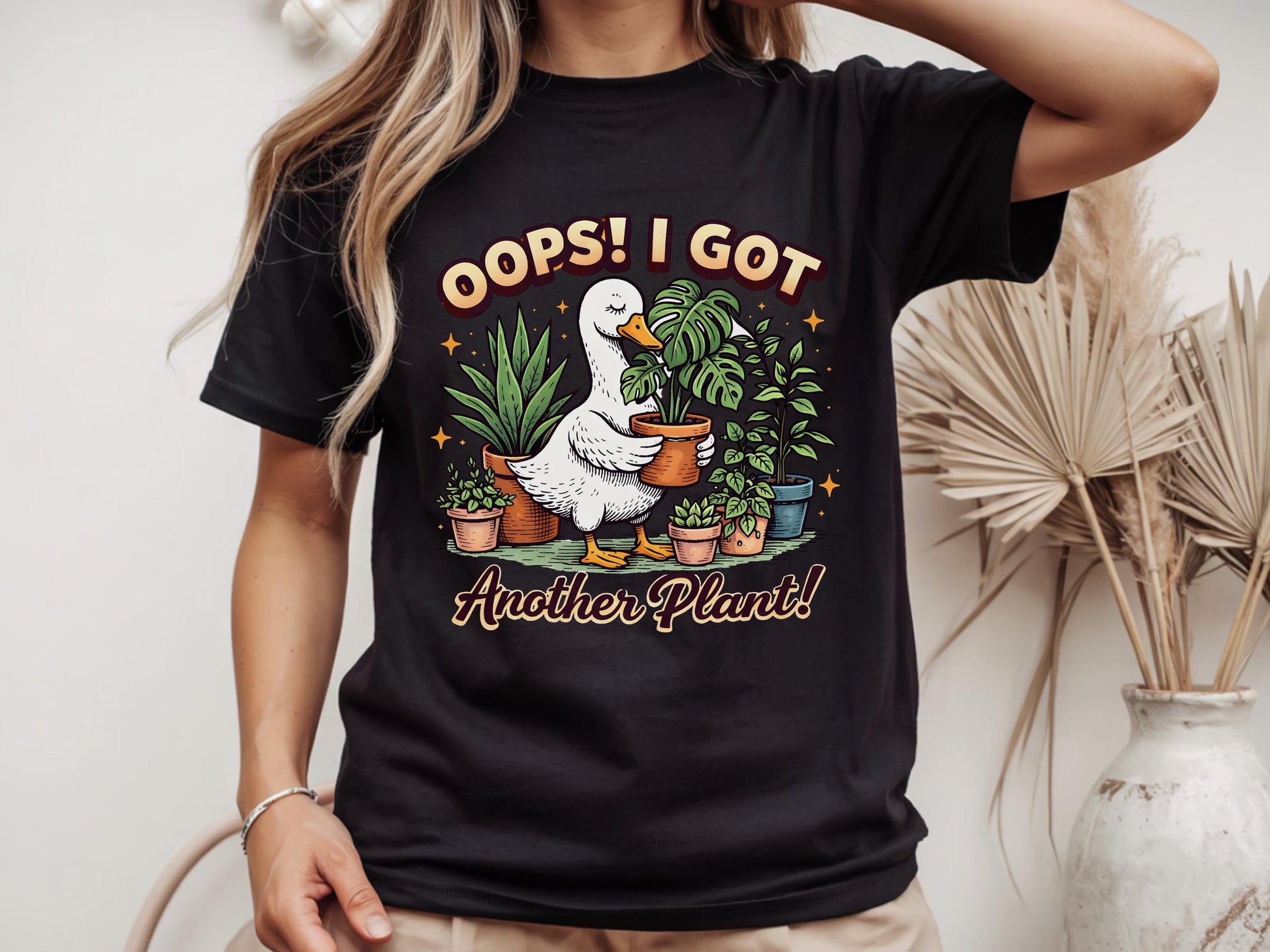 Comfort Colors® Oops I Got Another Plant Shirt, Plant Mom Shirt Funny Plant Lover Tee, Gardening Shirt, Duck Plant Shirt, Botanical Gift