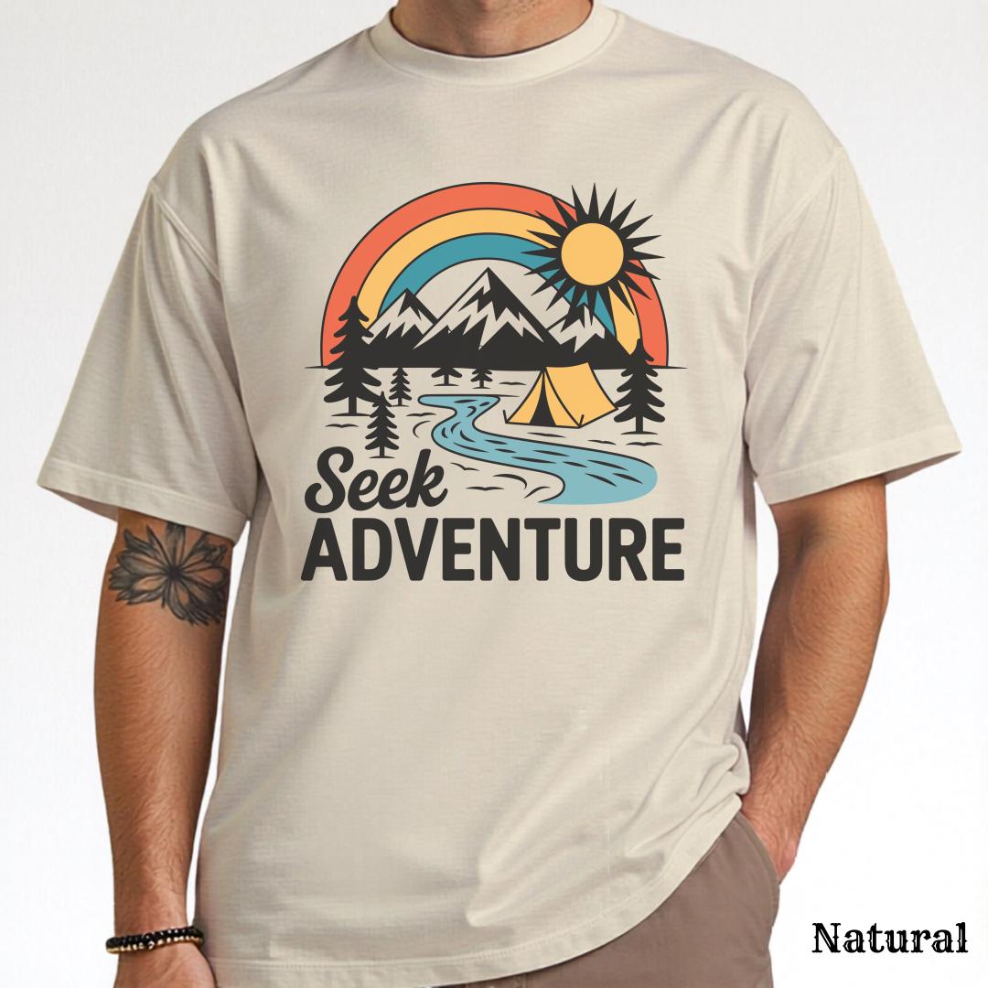 Camping Tank Top, Seek Adventure Shirt, Hiking Gift, Women’s Sleeveless Tee, T-Shirt or Sweatshirt Option, Camping Mug, Tote Bag