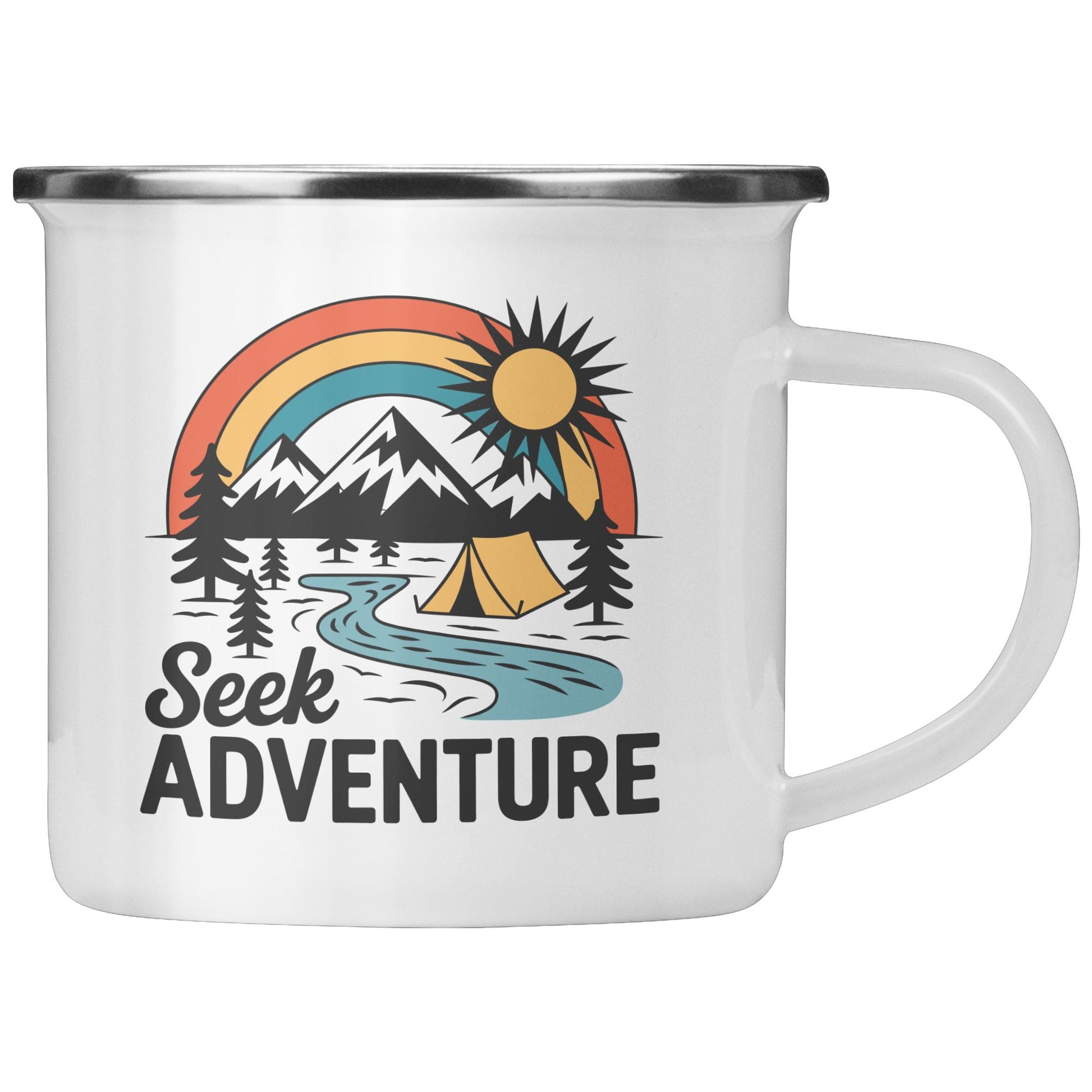 Camping Tank Top, Seek Adventure Shirt, Hiking Gift, Women’s Sleeveless Tee, T-Shirt or Sweatshirt Option, Camping Mug, Tote Bag