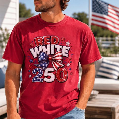 Patriotic USA T-Shirt, Red White Blue Tee, Comfortable Summer Shirt, American Flag Graphic, Independence Day Gift, Soft Cotton Top