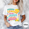 Comfort Colors Jesus T Shirt Funny Lemonade Christian Shirt: Life Gave Me Lemons But My Jesus Makes Lemonade T-Shirts, Religious Christianit