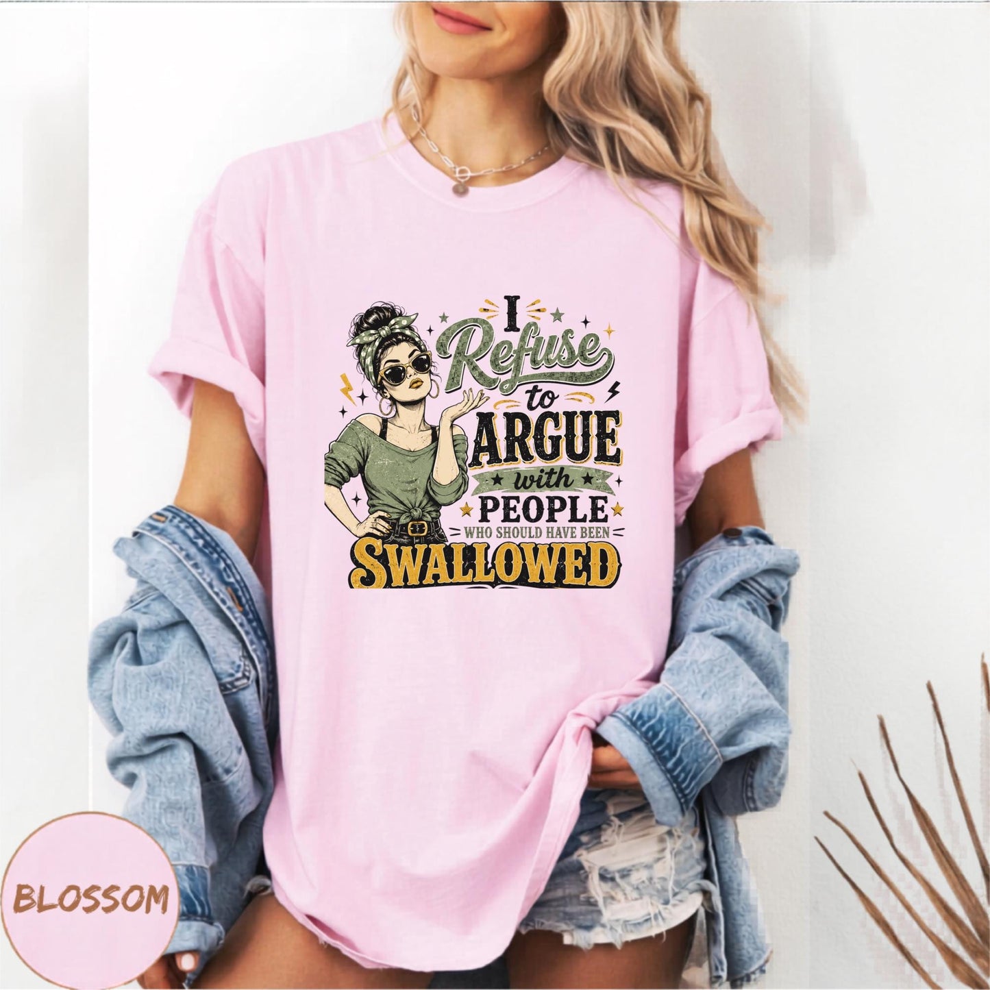 Funny Graphic Tee, Retro Style Shirt, Women's Humorous T-Shirt, Sarcastic Quote Top, Casual Wear for Women, Gift for Her, Vintage Design