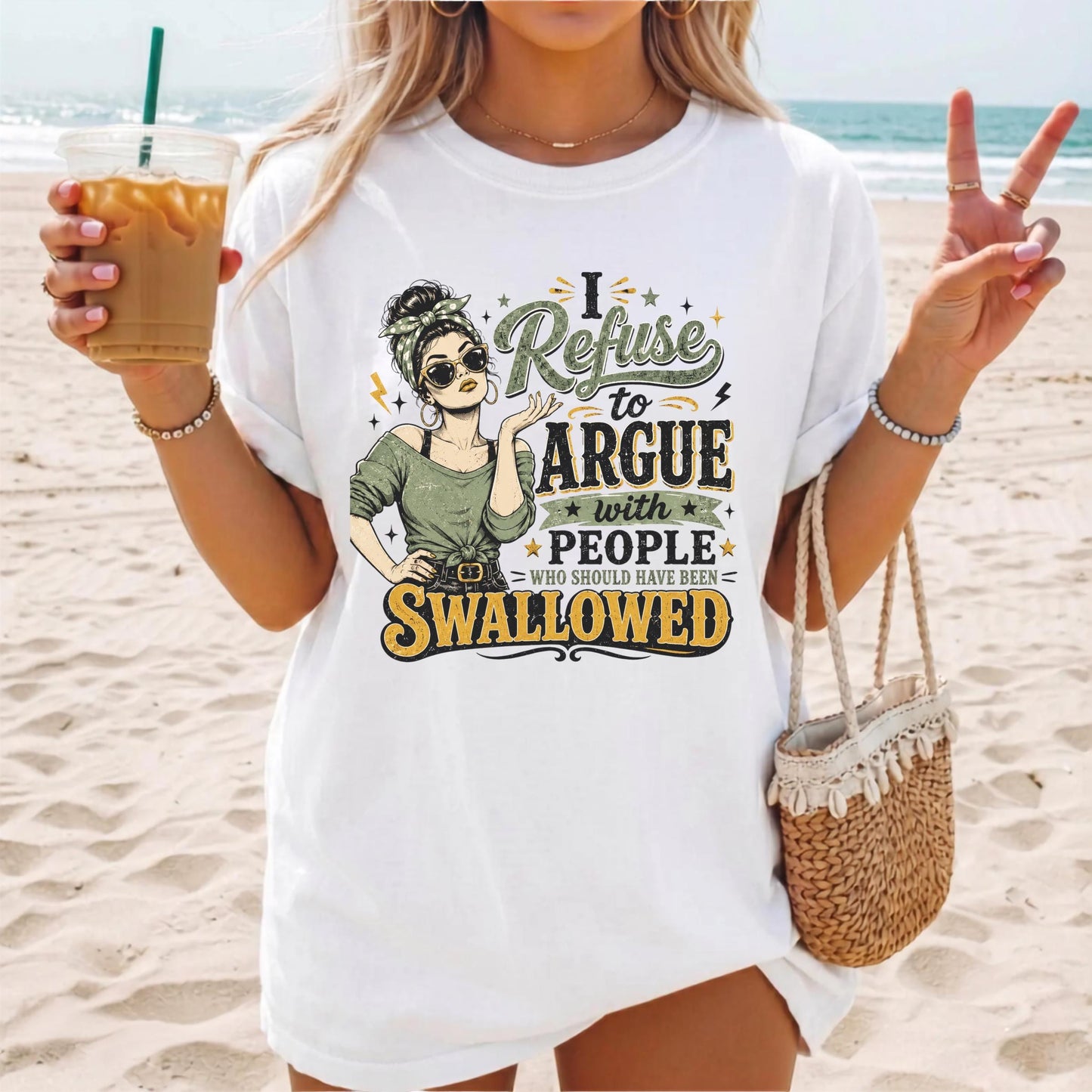 Funny Graphic Tee, Retro Style Shirt, Women's Humorous T-Shirt, Sarcastic Quote Top, Casual Wear for Women, Gift for Her, Vintage Design