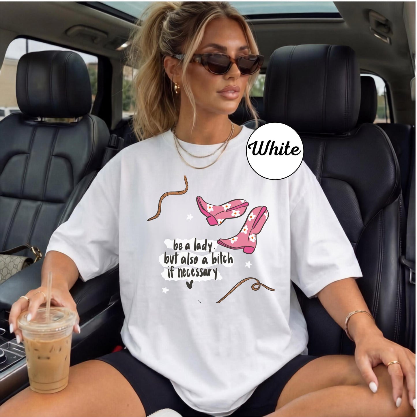 Be a Lady Shirt, Funny Sarcastic Tee, Unisex Graphic T-Shirt, Attitude Saying, Humor Gift, Sarcasm Clothing, Unique Gift
