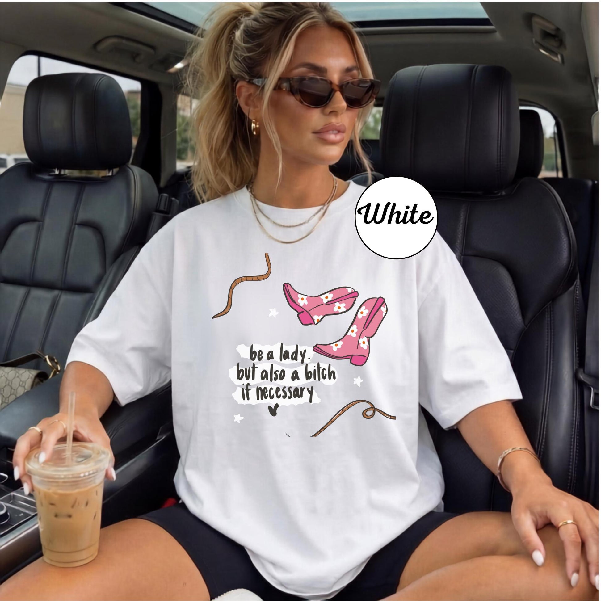 Be a Lady Shirt, Funny Sarcastic Tee, Unisex Graphic T-Shirt, Attitude Saying, Humor Gift, Sarcasm Clothing, Unique Gift
