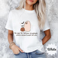 Halloween Ghost T-Shirt, Funny Graphic Tee, Custom Ivory Shirt, Cute Halloween Top, Casual Autumn Wear, Gift for Friends, Cozy Outfit