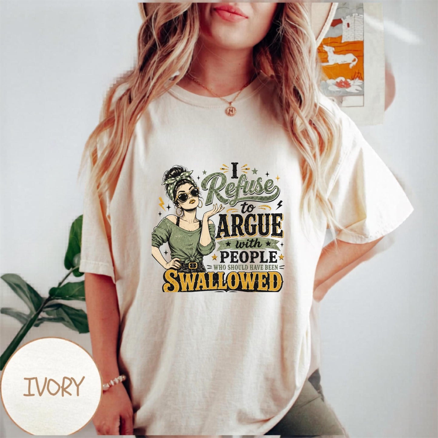 Funny Graphic Tee, Retro Style Shirt, Women's Humorous T-Shirt, Sarcastic Quote Top, Casual Wear for Women, Gift for Her, Vintage Design