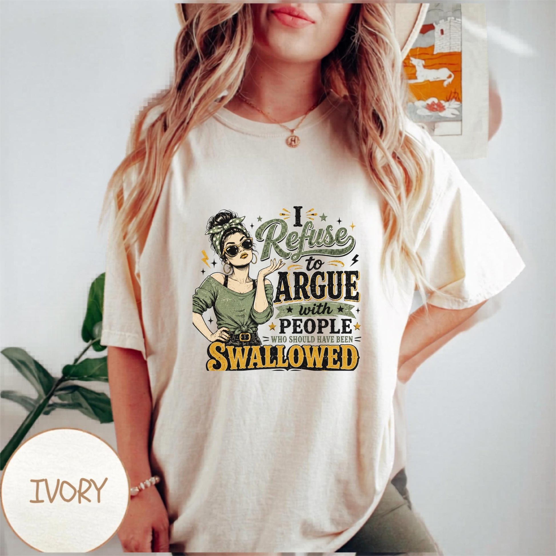 Funny Graphic Tee, Retro Style Shirt, Women's Humorous T-Shirt, Sarcastic Quote Top, Casual Wear for Women, Gift for Her, Vintage Design