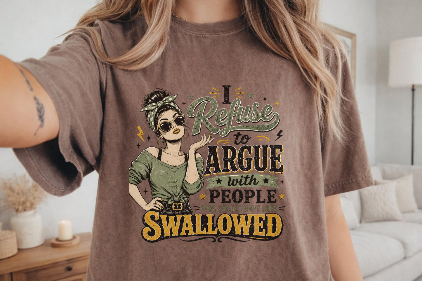 Funny Graphic Tee, Retro Style Shirt, Women's Humorous T-Shirt, Sarcastic Quote Top, Casual Wear for Women, Gift for Her, Vintage Design