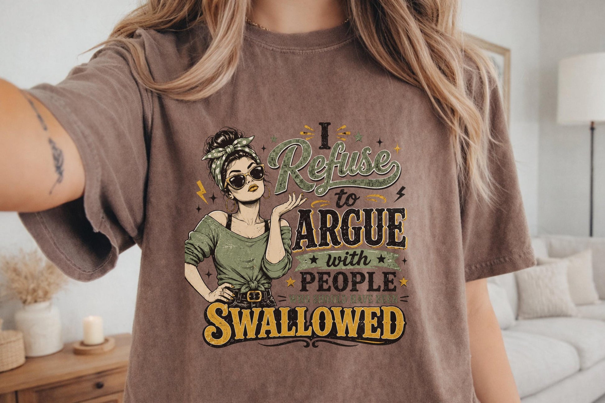 Funny Graphic Tee, Retro Style Shirt, Women's Humorous T-Shirt, Sarcastic Quote Top, Casual Wear for Women, Gift for Her, Vintage Design