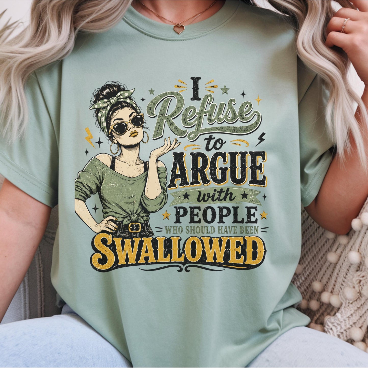 Funny Graphic Tee, Retro Style Shirt, Women's Humorous T-Shirt, Sarcastic Quote Top, Casual Wear for Women, Gift for Her, Vintage Design