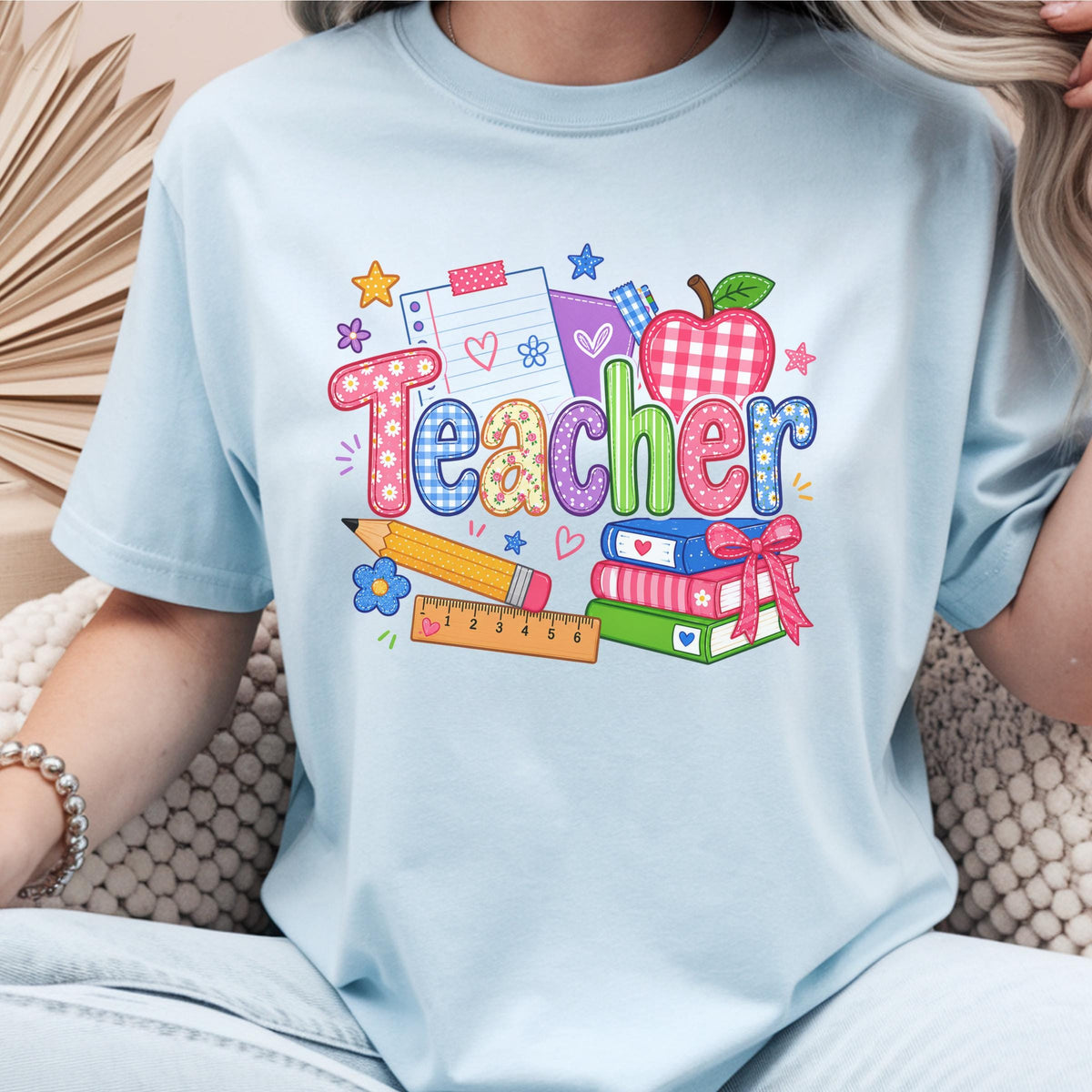 Teacher Shirt, Sweatshirt Gift, Colorful Teacher Apparel, Fun Teacher Gift Idea, Back to School Gift for Teachers, Custom Teacher Sweater