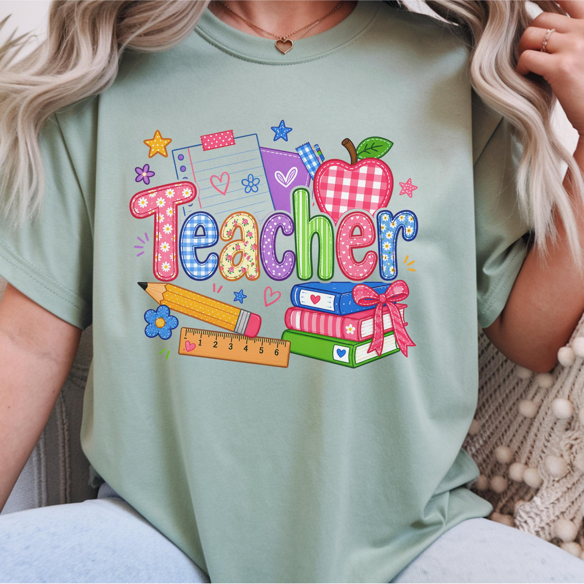 Teacher Shirt, Sweatshirt Gift, Colorful Teacher Apparel, Fun Teacher Gift Idea, Back to School Gift for Teachers, Custom Teacher Sweater