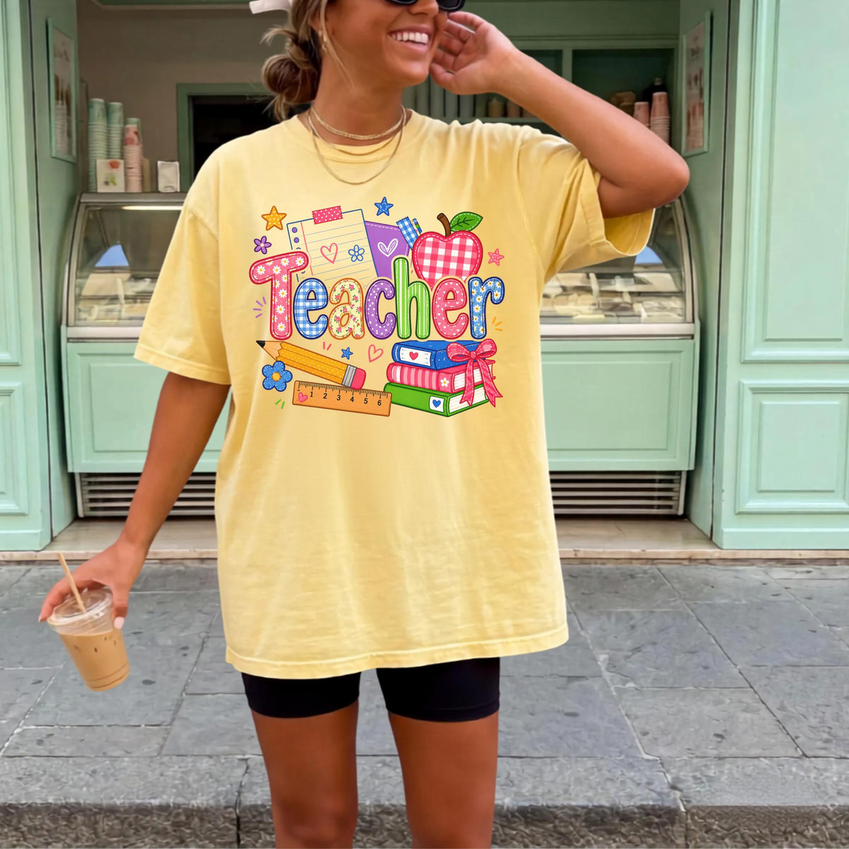 Teacher Shirt, Sweatshirt Gift, Colorful Teacher Apparel, Fun Teacher Gift Idea, Back to School Gift for Teachers, Custom Teacher Sweater