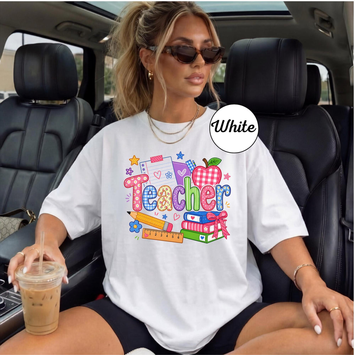 Teacher Shirt, Sweatshirt Gift, Colorful Teacher Apparel, Fun Teacher Gift Idea, Back to School Gift for Teachers, Custom Teacher Sweater