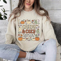 Creepy & Cozy Halloween Sweatshirt, Autumn Is My Favorite Haunting, Pumpkin Ghost Crewneck T Shirt, Spooky Fall Pullover for Women