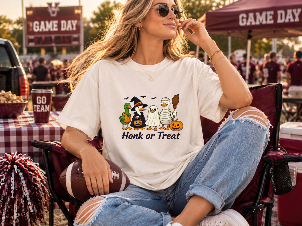 Honk or Treat Duck Halloween Sweatshirt, Funny Ghost Duck T Shirt Crewneck, Witch Pumpkin Costume, Spooky Fall Gift for Duck Lovers Adults