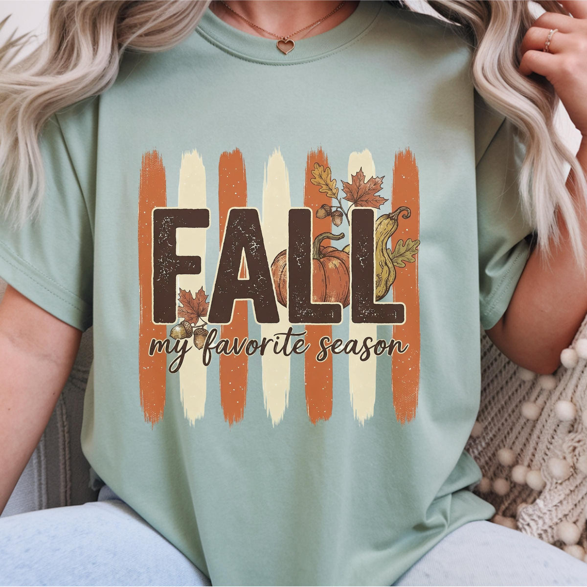 Fall My Favorite Season Sweatshirt, Autumn Harvest Crewneck, Rustic Pumpkin Sweater