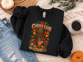 Cursed Luau Sweatshirt, Tropical Tiki Halloween Crewneck, Spooky Hawaiian Party Pullover, Skull Cocktail Graphic Sweatshirt Gift Idea