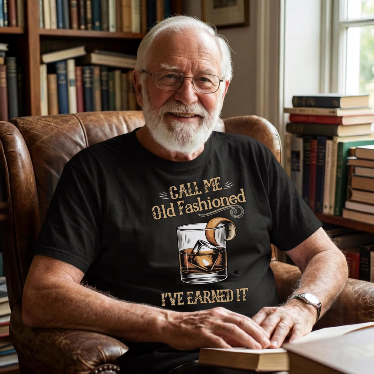 Classic Cocktail T-Shirt, Old Fashioned Whiskey Shirt, Gained My Wisdom Vintage Tee, I’ve Earned It Graphic Shirt Gift for Cocktail Lovers