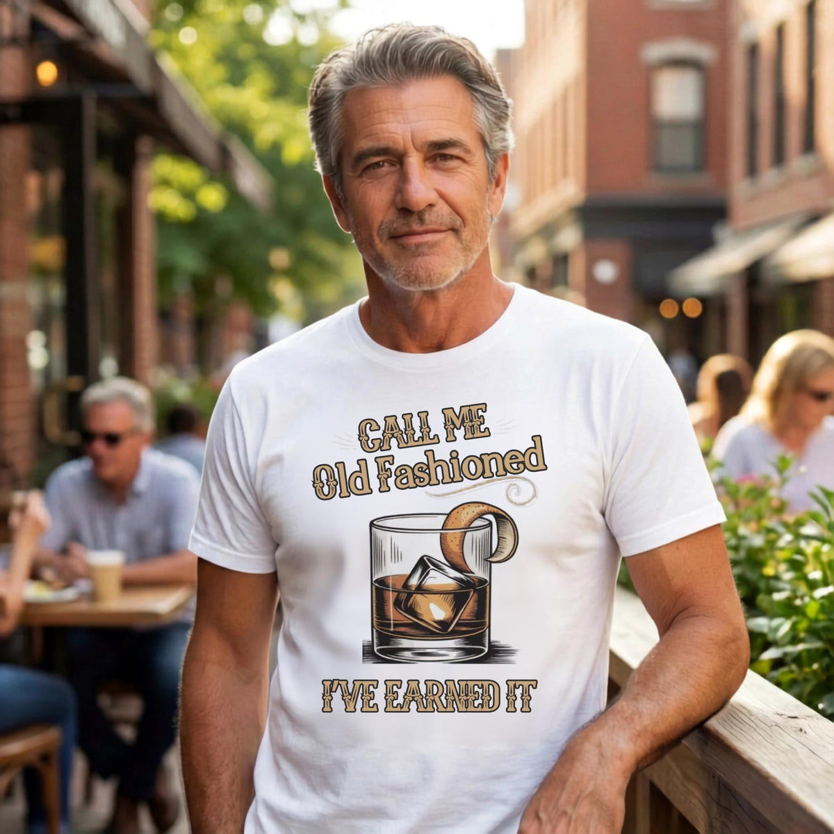 Classic Cocktail T-Shirt, Old Fashioned Whiskey Shirt, Gained My Wisdom Vintage Tee, I’ve Earned It Graphic Shirt Gift for Cocktail Lovers
